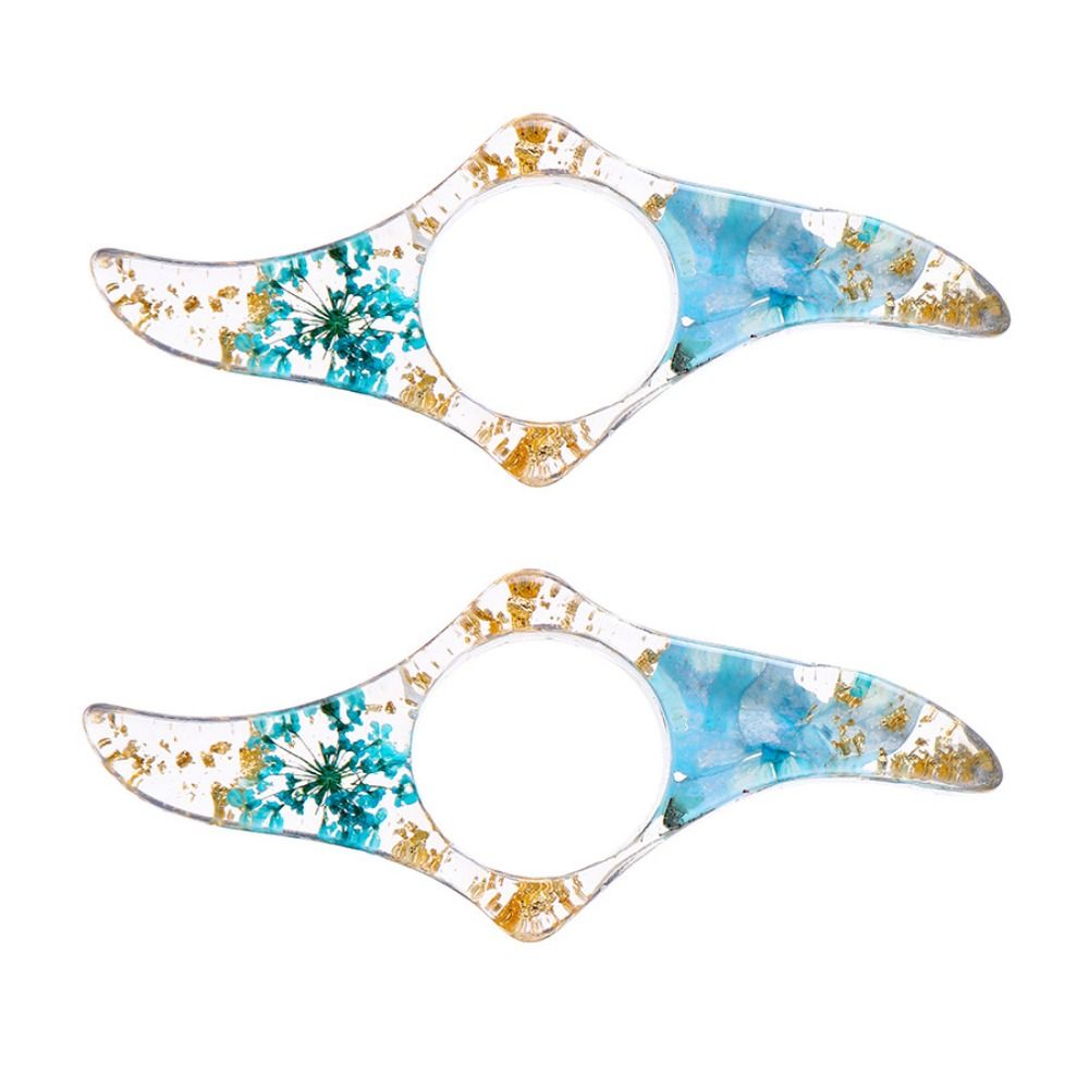 Dried Flower Bookmark - Penyangga Buku Akrilik Bentuk Jempol, Penyangga