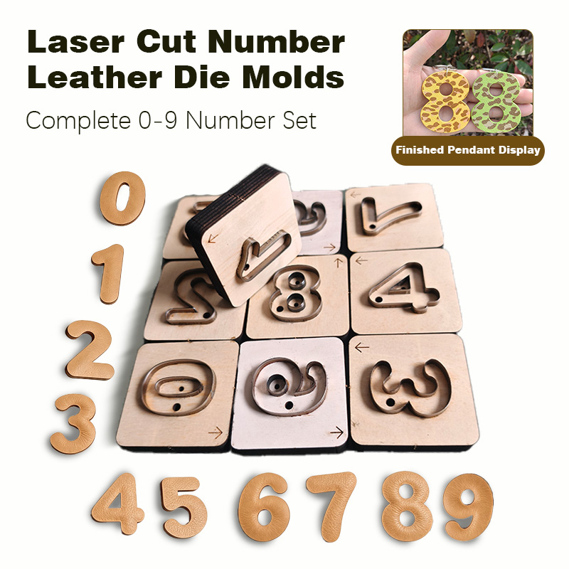 Monogram Keychain Leather - Cetakan Pemotong Kulit untuk Gantungan Kunci