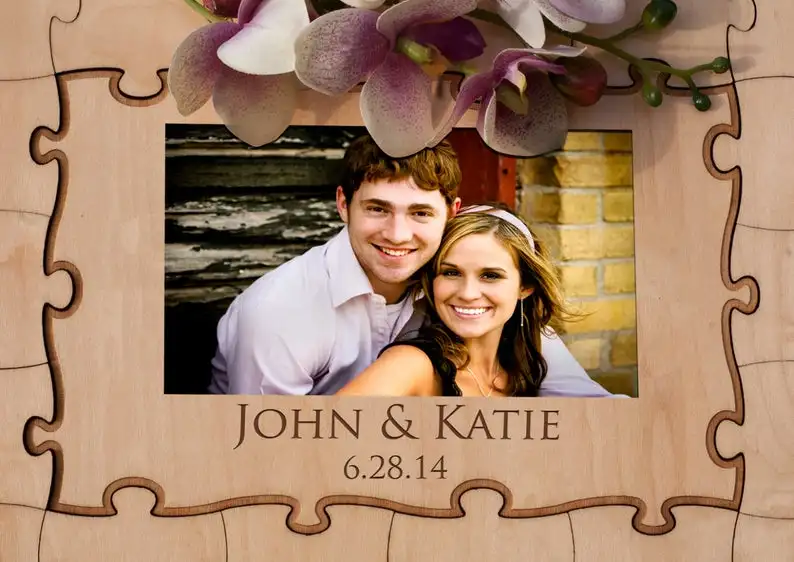 Custom Photo Book - Buku Tamu Puzzle Foto Kayu Kustom,