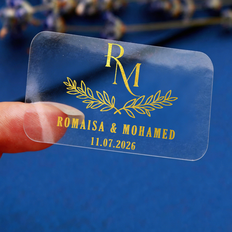 Personalised Candle Label - 50 Buah Label Stiker Pernikahan Yang