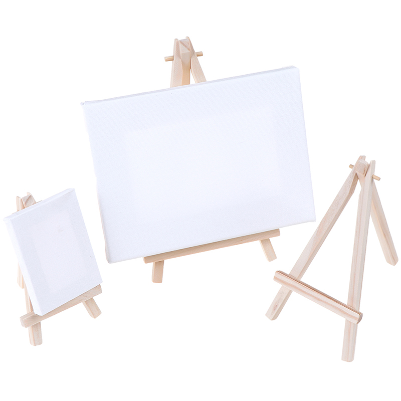 Engraved Wood Frame - Mini Kayu Tripod Lukisan Kuda-kuda untuk
