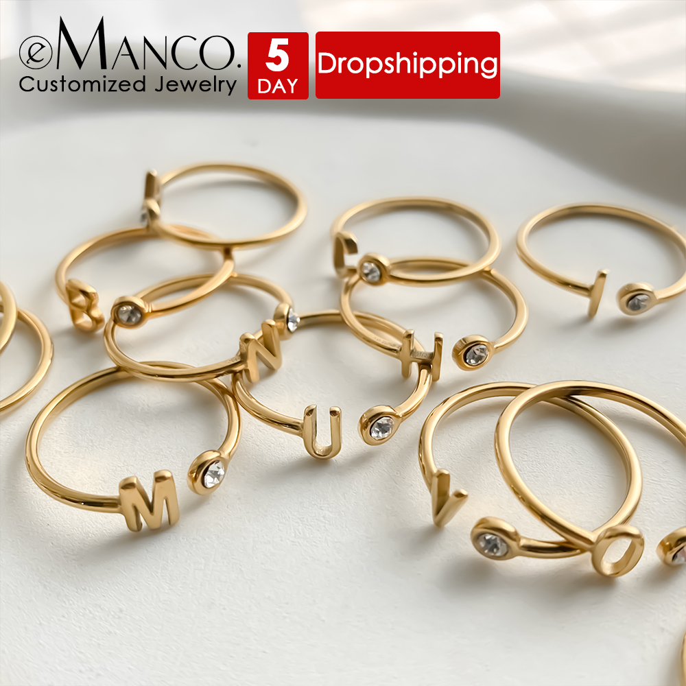 Initial Ring Custom - Cincin Terbuka Kustom EManco, Cincin Inisial