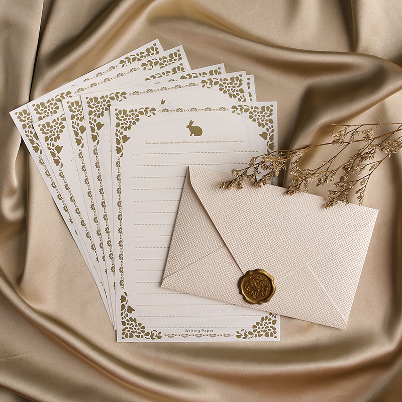 Wax Seal Letter Kit - 10 buah set kertas amplop kertas