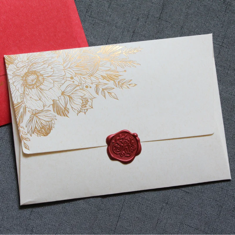 10 buah/paket amplop kertas mu - Wax Seal Letter Kit ulasan dan harga