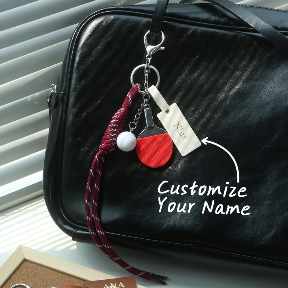 Gantungan Kunci Bertema Olahra - Monogram Keychain Leather ulasan dan harga