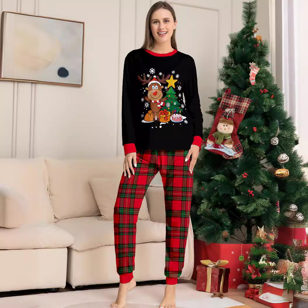 Setelan pohon Natal huruf rusa - Family Tree Print ulasan dan harga