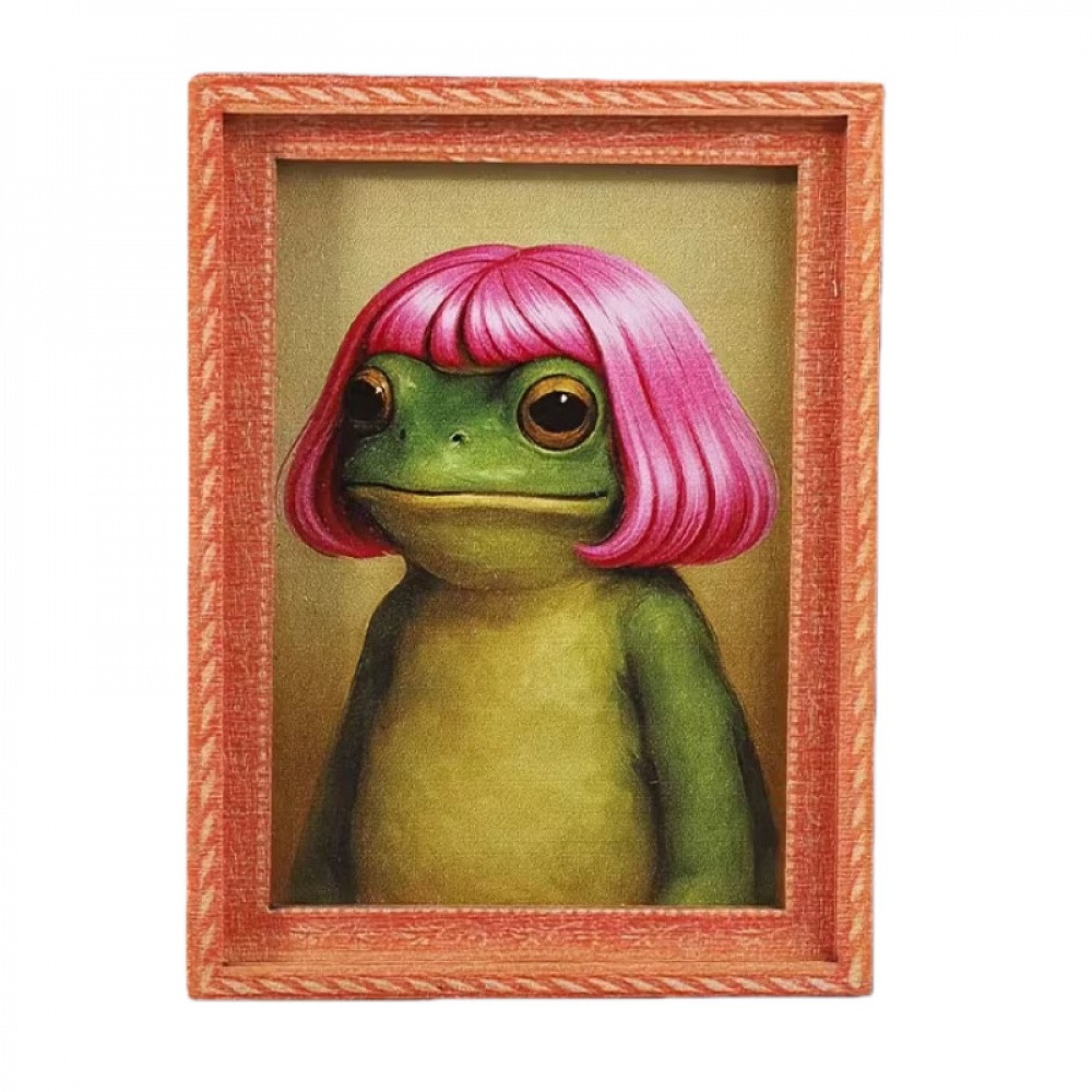 Magnet kulkas bercorak lucu da - Engraved Wood Frame ulasan dan harga