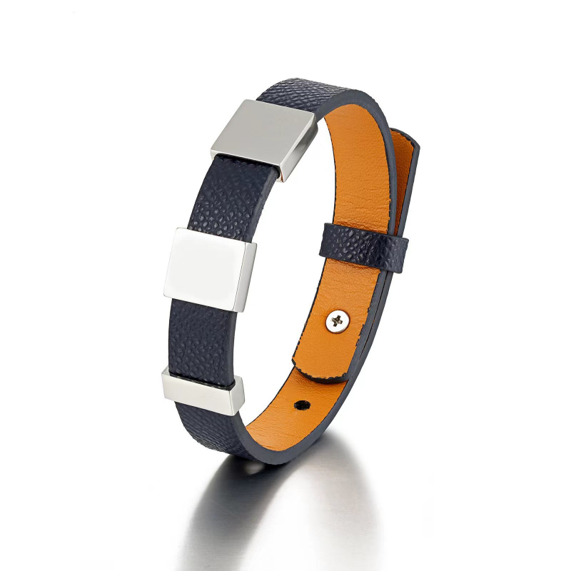 Gelang kulit asli baja tahan k - Coordinates Bracelet ulasan dan harga