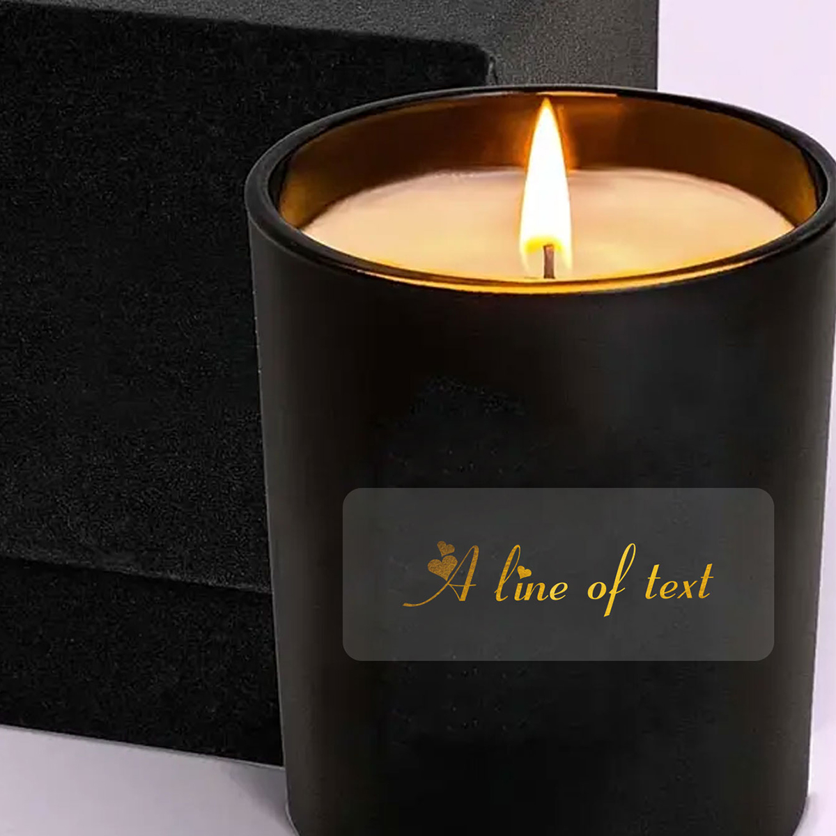 Stiker Foil Emas Transparan Be - Personalised Candle Label ulasan dan harga