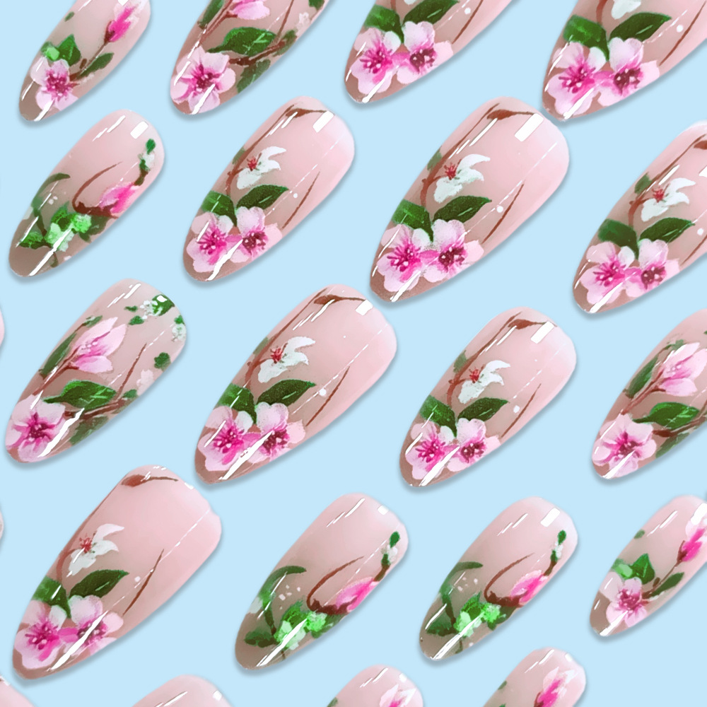 Kuku palsu bunga 3D tekan Almo - Pressed Flower Art ulasan dan harga