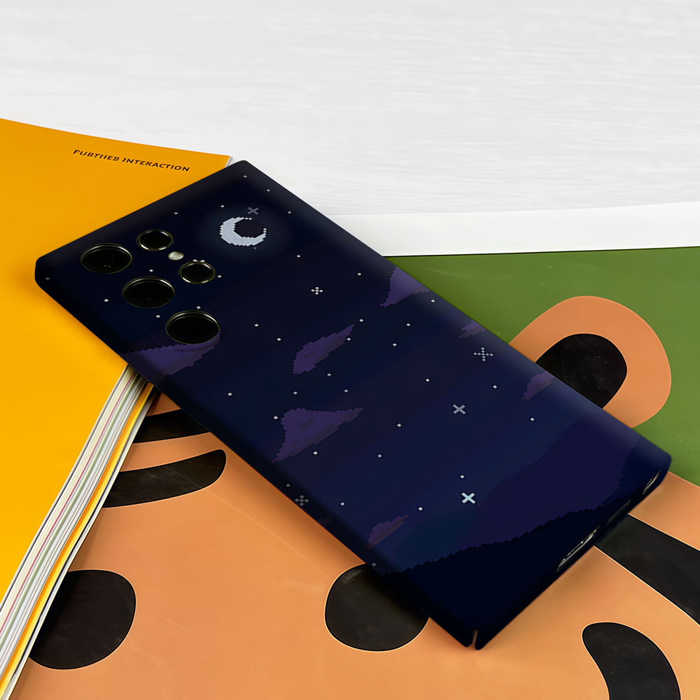 Casing Ponsel Pixel Night Sky  - Custom Night Sky ulasan dan harga
