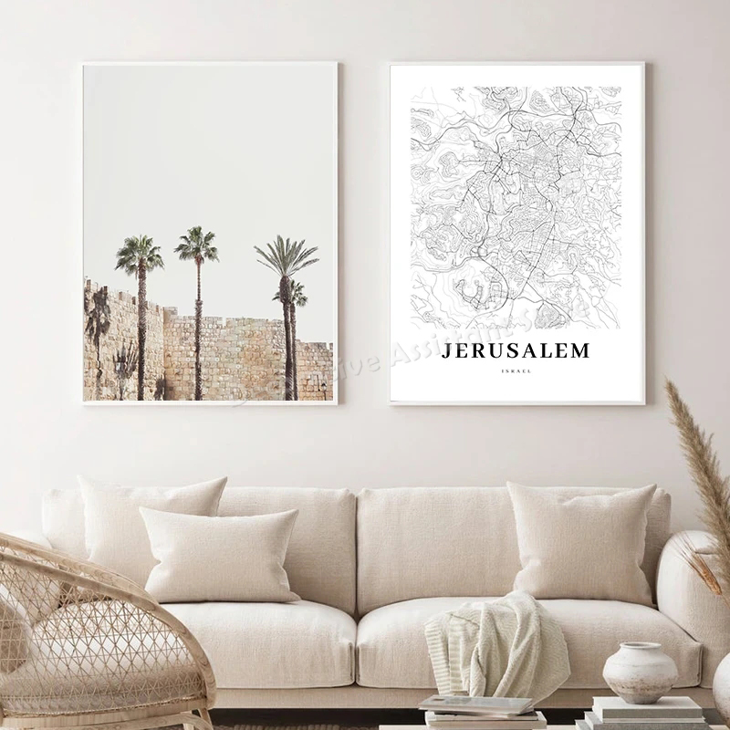 Tel Alice peta cetak Israel ko - Custom Star Map ulasan dan harga