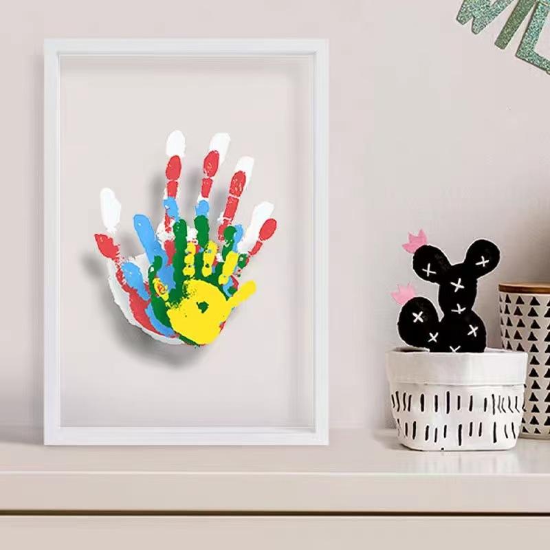 1Set Bingkai Foto Jejak Tangan - Engraved Wood Frame ulasan dan harga