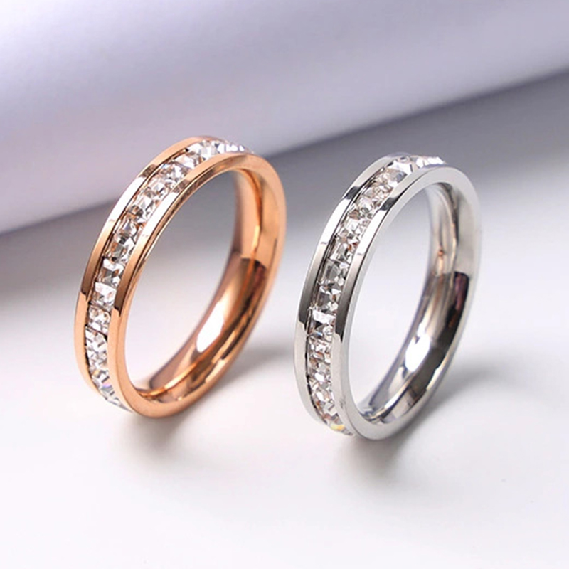 Cincin warna emas mawar mewah  - Initial Ring Custom ulasan dan harga