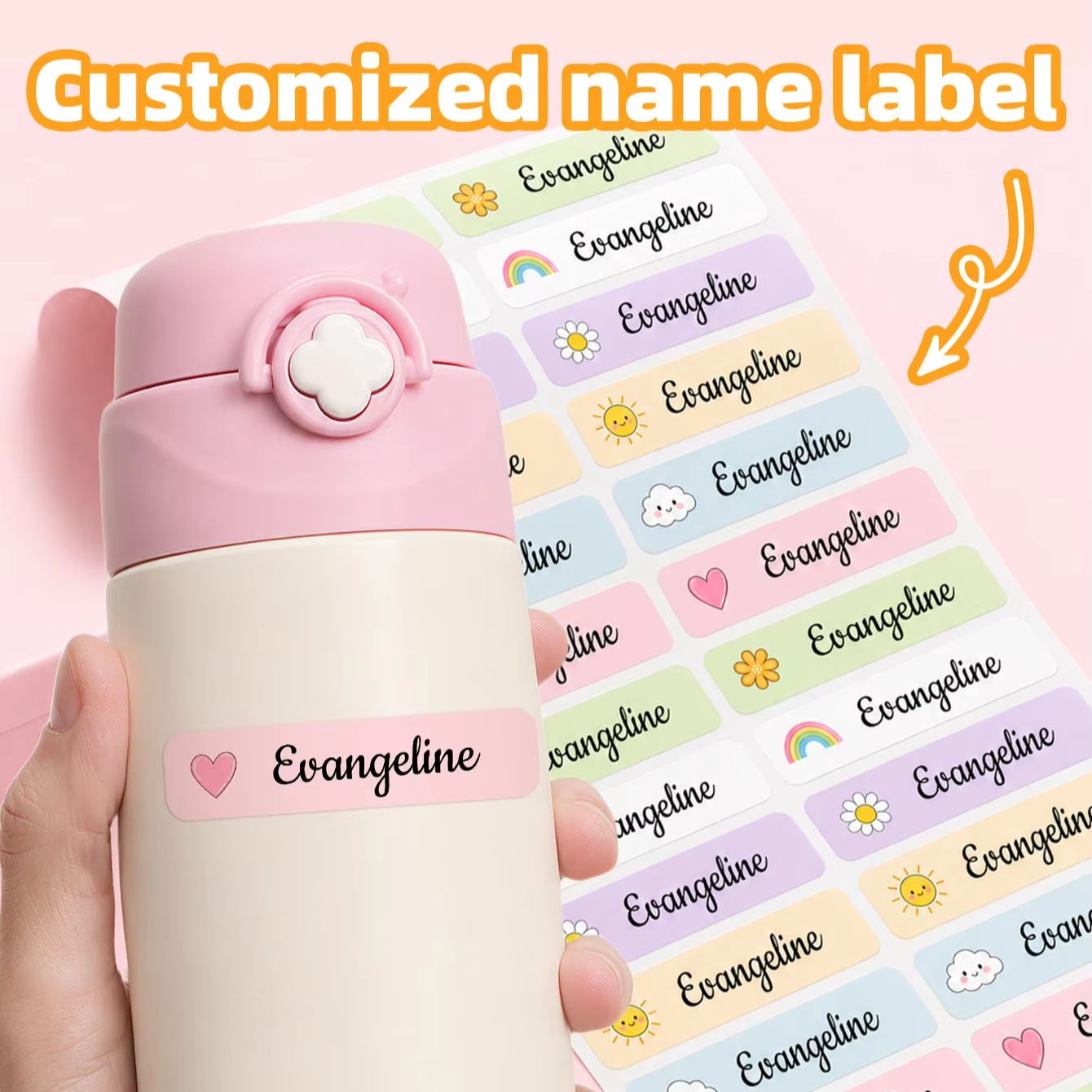 1-300PCS Stiker Nama Kustom ya - Personalized Name Box ulasan dan harga