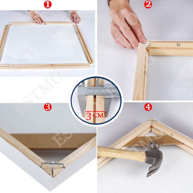 Bingkai Poster Gambar Gantung  - Engraved Wood Frame ulasan dan harga