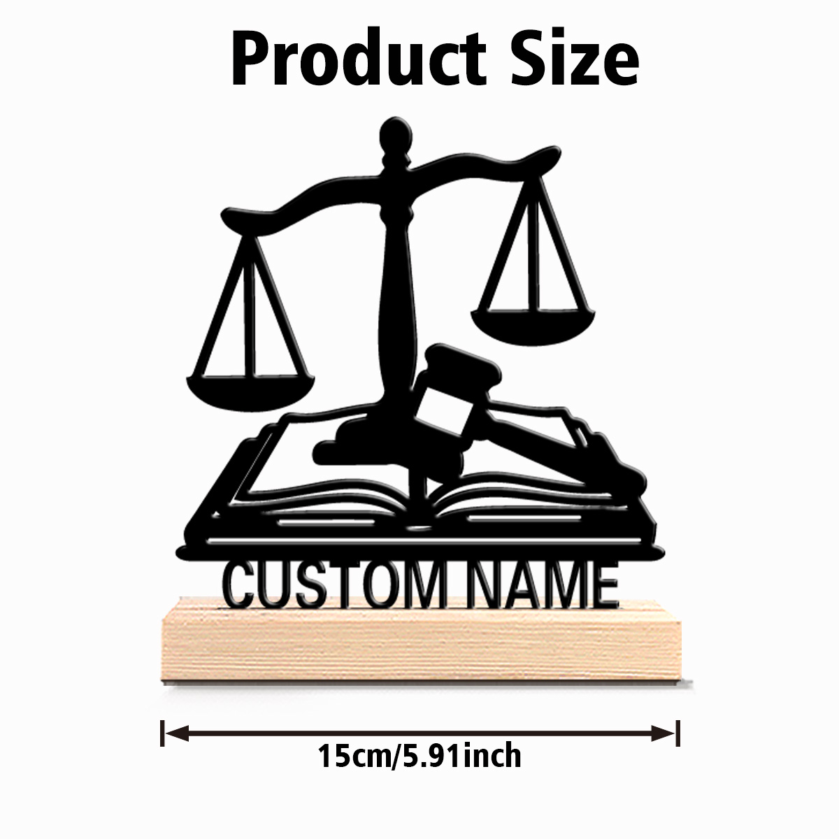 1 buah Seni Logam Keseimbangan - Engraved Wood Frame ulasan dan harga