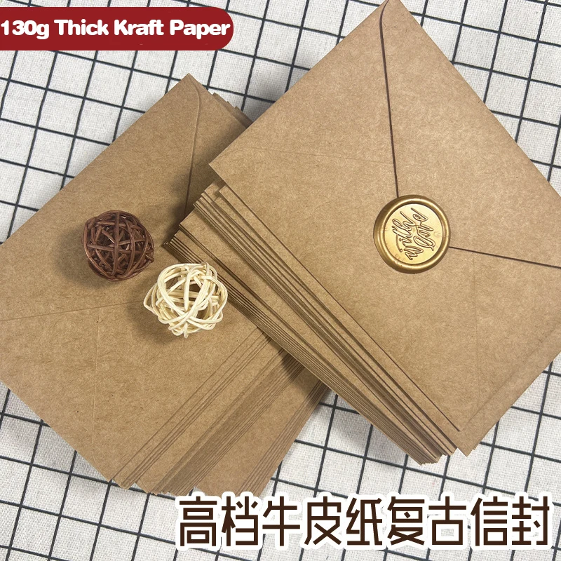 50 Buah Amplop Kertas Coklat K - Wax Seal Letter Kit ulasan dan harga